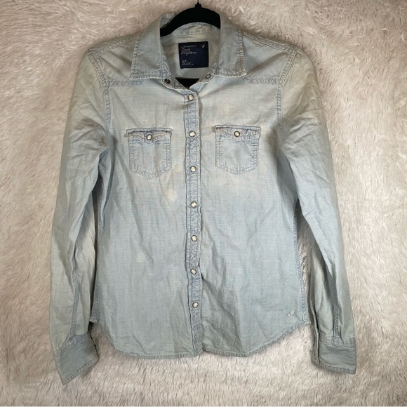 American Eagle Outfitters Button Up Long Sleeve - Picture 1 of 8
